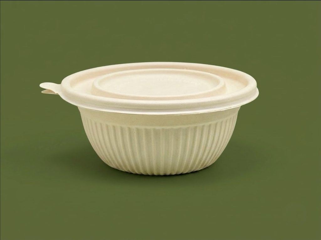 Round Cornstarch Box with Lid